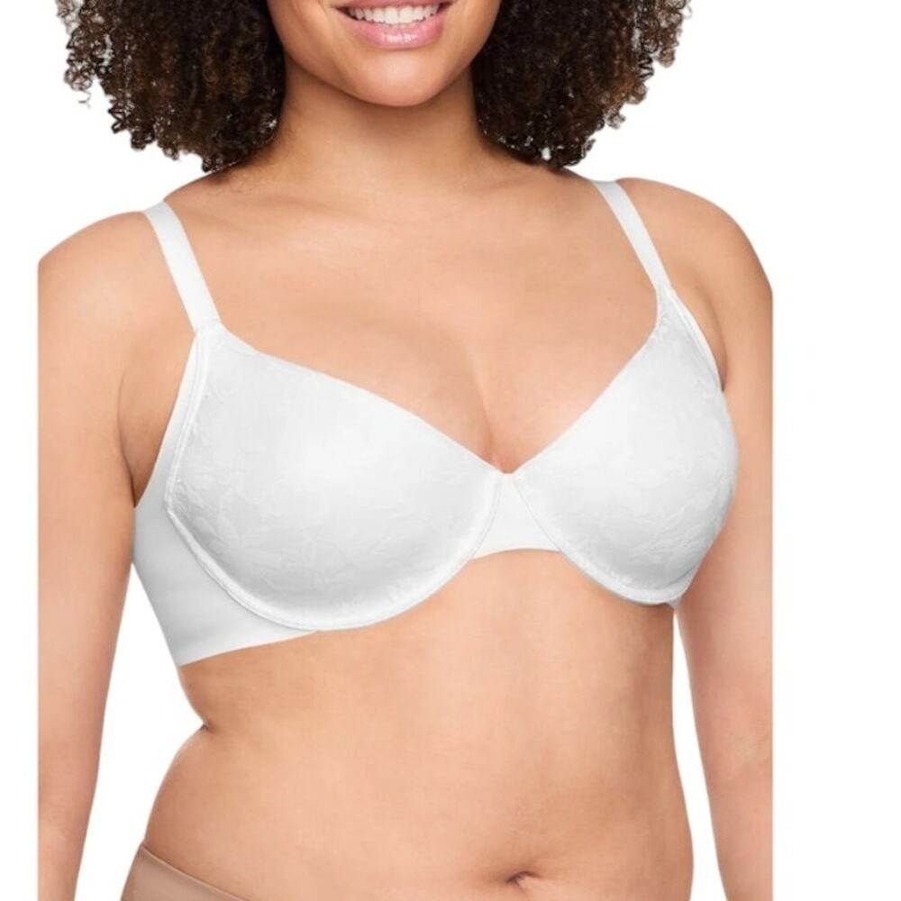 Warnerns Blissful Benefits Womens Side & Underarm Smoothing Lace Unlined Bra 34C